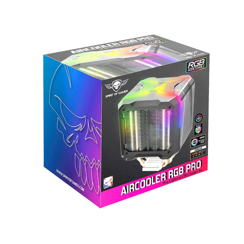 Spirit Of Gamer CPU Aircooler RGB Pro, Intel / AMD – Image 3