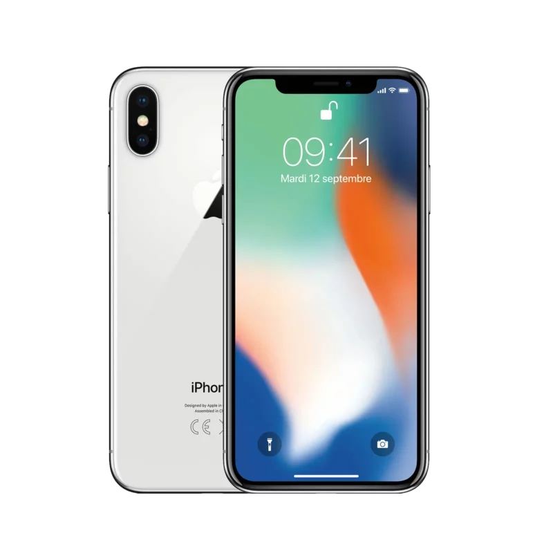 Apple iPhone X 64 Go Argent, ReconditionnéI – Image 3