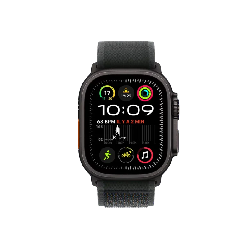 Apple Watch Ultra 2, Bracelet Trail Noir – Image 3