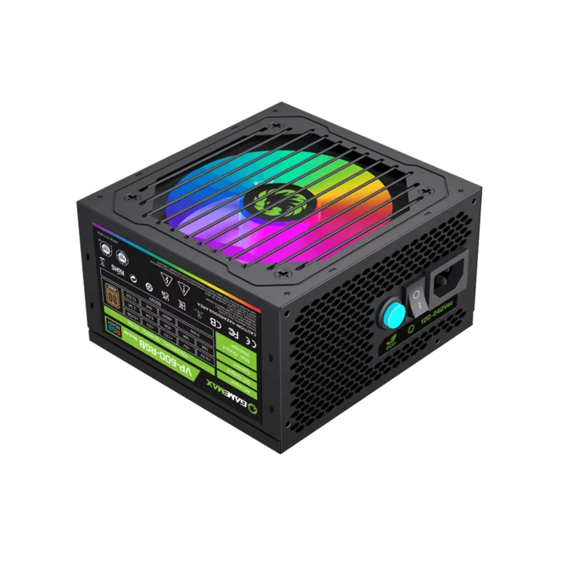 Boitier d'alimentation RGB 550W Gamemax VP600 – Image 2