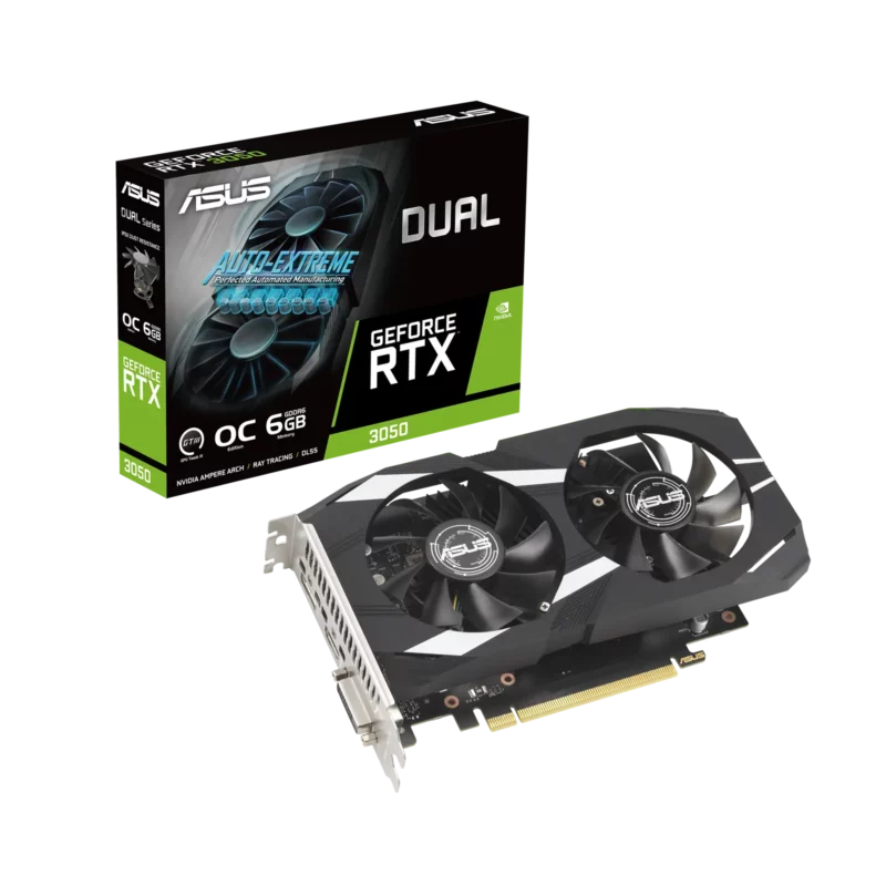 Carte Graphique Asus Dual Oc RTX 3050, 6 Go