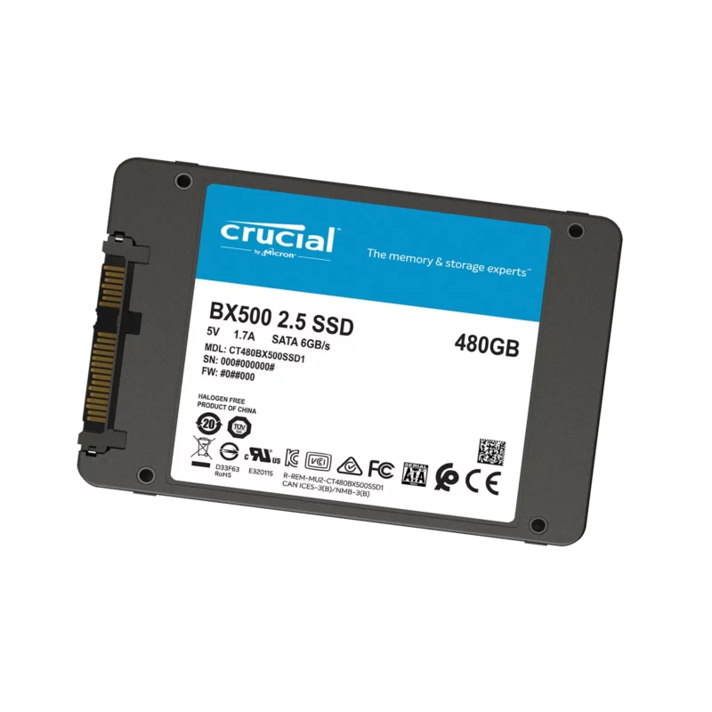 Disque Dur SSD 2.5" Crucial BX500, 480 Go – Image 3